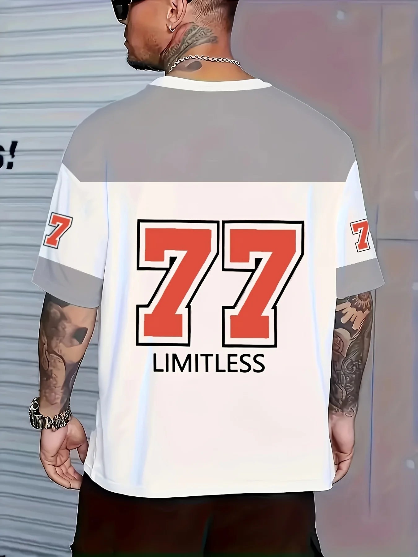 Men's summer fashionable streetwear T-shirt, casual round neck short sleeved top with 3D digital printing pattern, slightly elas