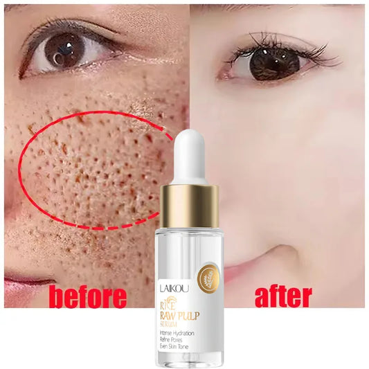 Rice Pore Shrinking Facial Serum Repairing Tightening Products Whitening Moisturizing Oil Control Skin Care Korean Cosmetics