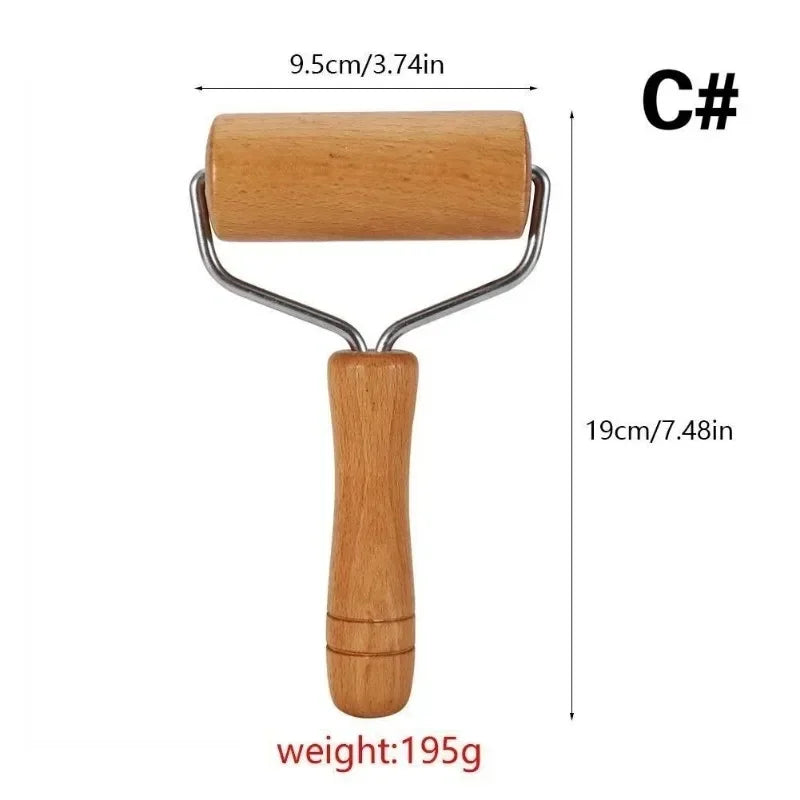 1PC Rolling Pin Pastry and Pizza Baker Roller Wooden Baking Crush Nuts Crackers Cookies Kitchen Utensils