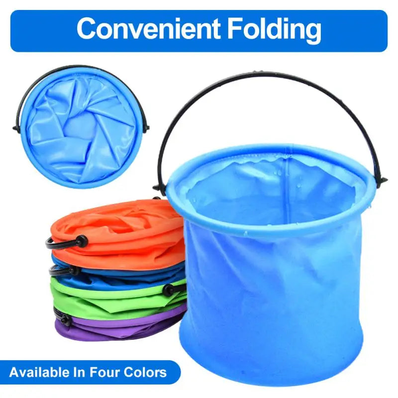Retractable Bucket For Fishing Folding Collapsible Bucket Wash Outdoor Fishing Square Barrel Bathroom Kitchen Folding Bucket