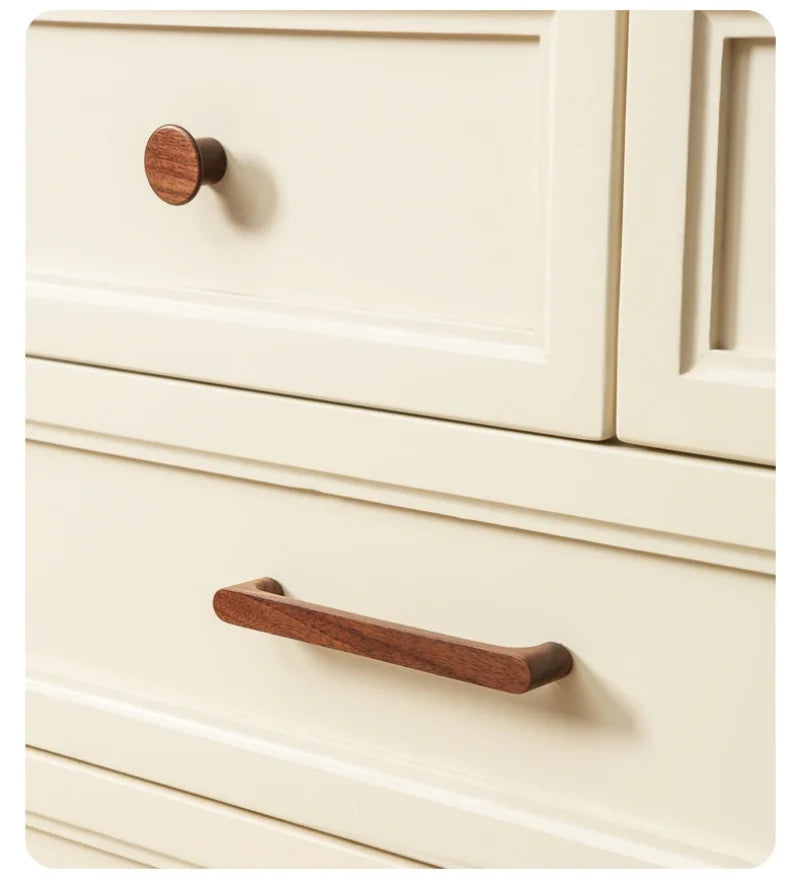 Nordic Wooden Cabinet Handles Solid Wood Furniture Kitchen Door Handle Wardrobe Cupboard Drawer Knobs Hardware Pull Handle