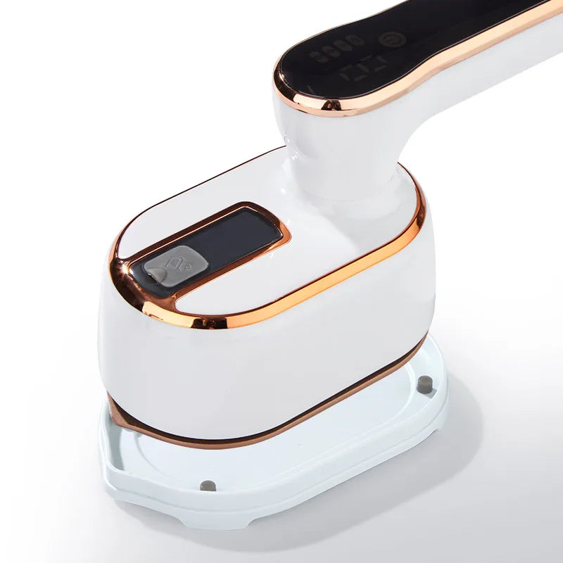 Handheld ironing machine (with steam brush), intelligent LCD electric rotary iron, portable mini iron for home and travel 6198-D