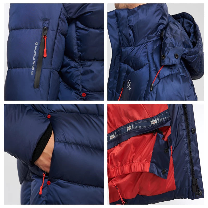 TALIFECK Men Winter Jacket Cotton Padded Jacket Parka Homme Quilted Coats High Quality Brand Winter Warm Coat Men Russian Size