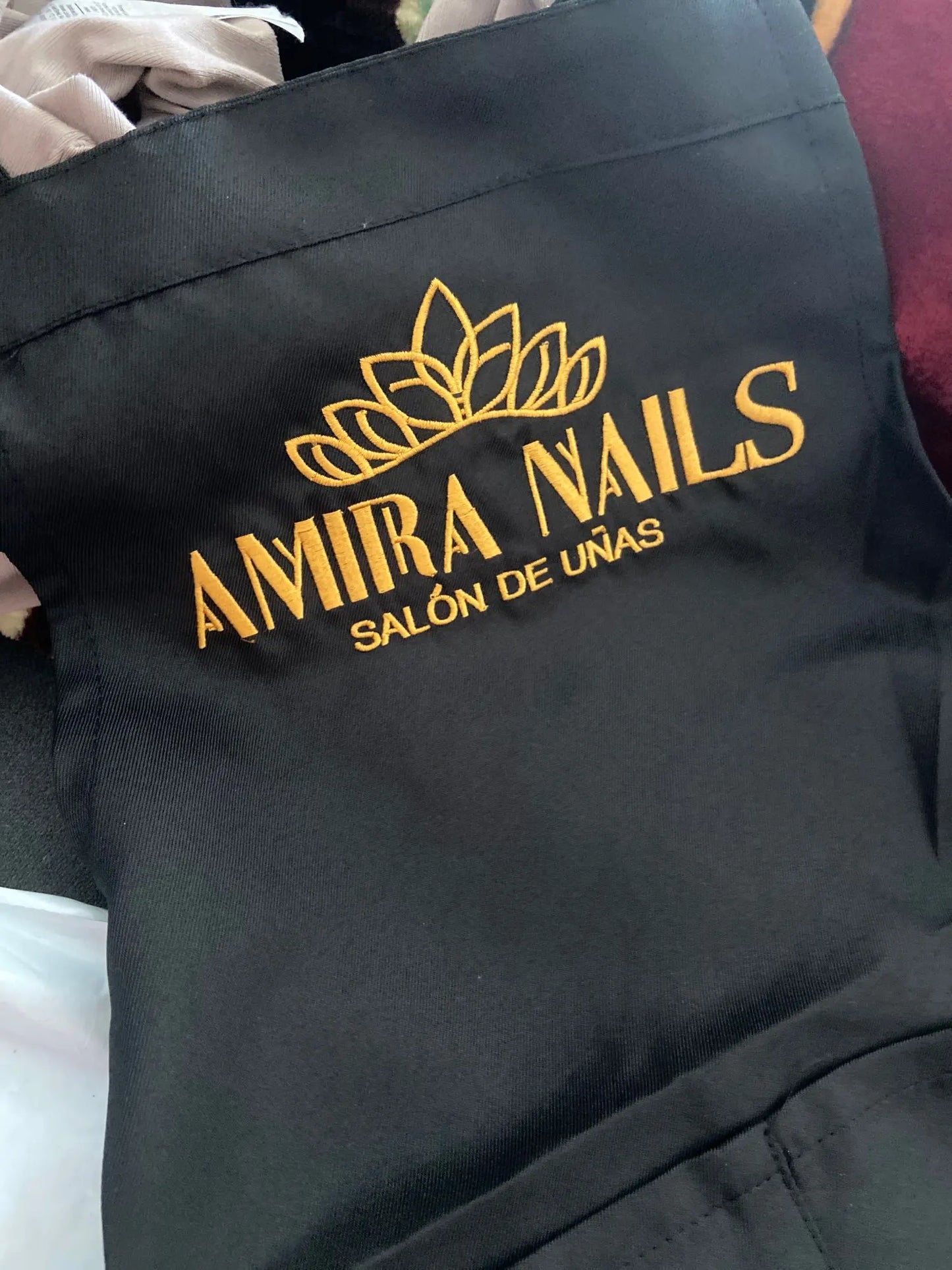 Custom Company Shop LOGO Kitchen Aprons For Woman Men Chef Work  Grill Restaurant Bar Shop Cafes Beauty Nails Studios Uniform