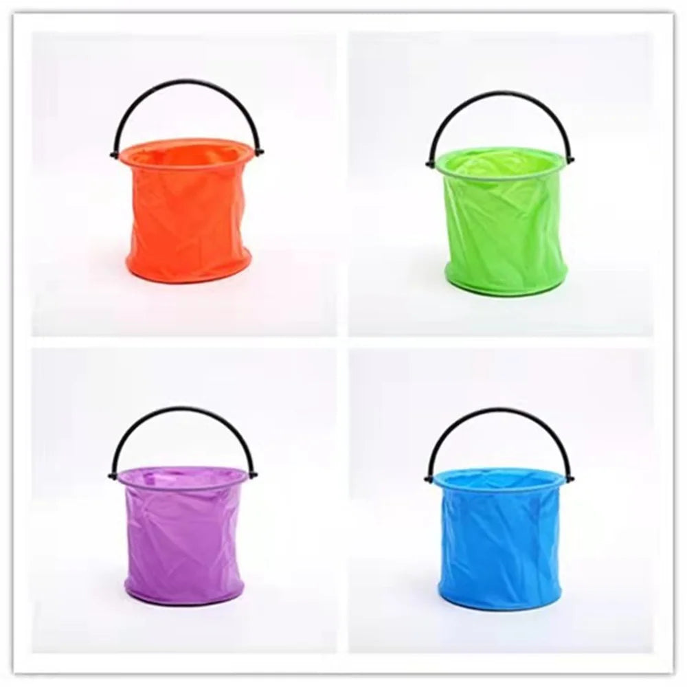 Retractable Bucket For Fishing Folding Collapsible Bucket Wash Outdoor Fishing Square Barrel Bathroom Kitchen Folding Bucket