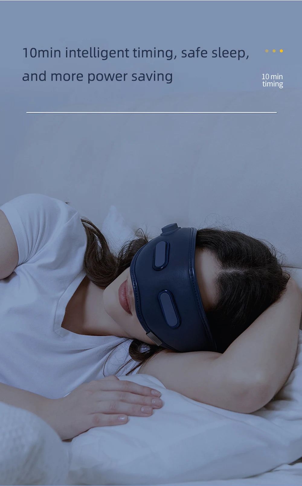 Smart Eye Massager Rechargeable Heated Eye Massage Instrument Massage Eyes Device Vibratable Reduce Eye Strain Improve Sleep