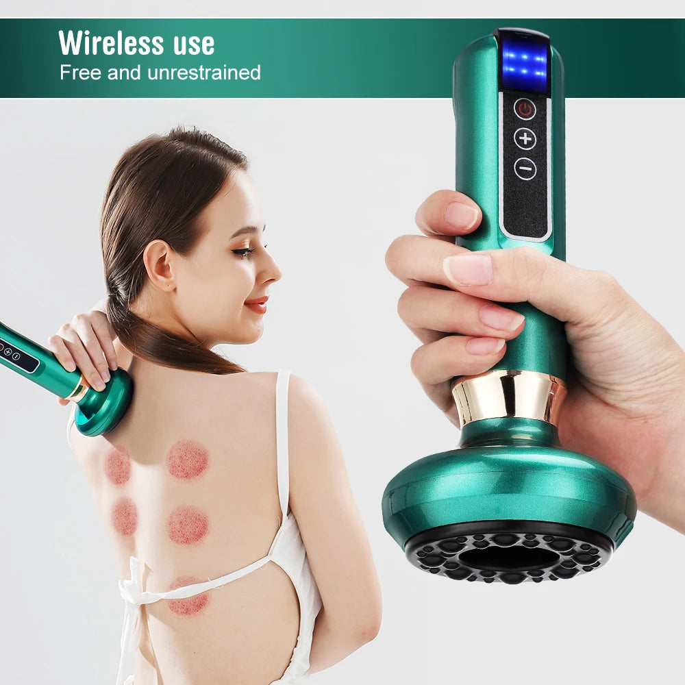 Electric Suction Medical Cupping Therapy Set Beauty Massager Glass Jars Anti Cellulite Cupping Vacuum Slimming Guasha Massage