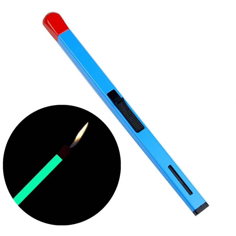 Super Long Luminous Matchstick Lighter Butane Torch Inflatable Lighter Household Aromatherapy Kitchen Gadgets Daily Necessities