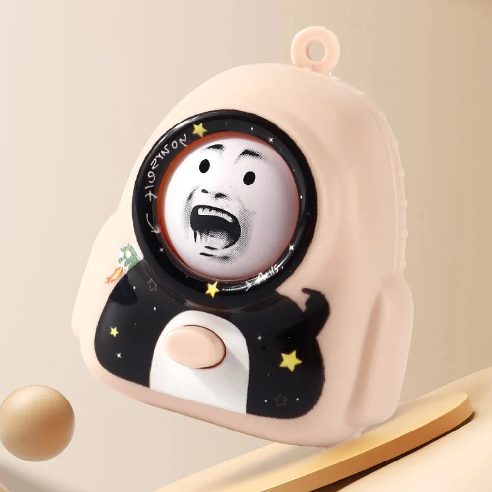 4 Facial Face Changing Pendant DIY Crafts Backpack Shape Face Changing Toy with Keychain Mini Cartoon Doll Keychain