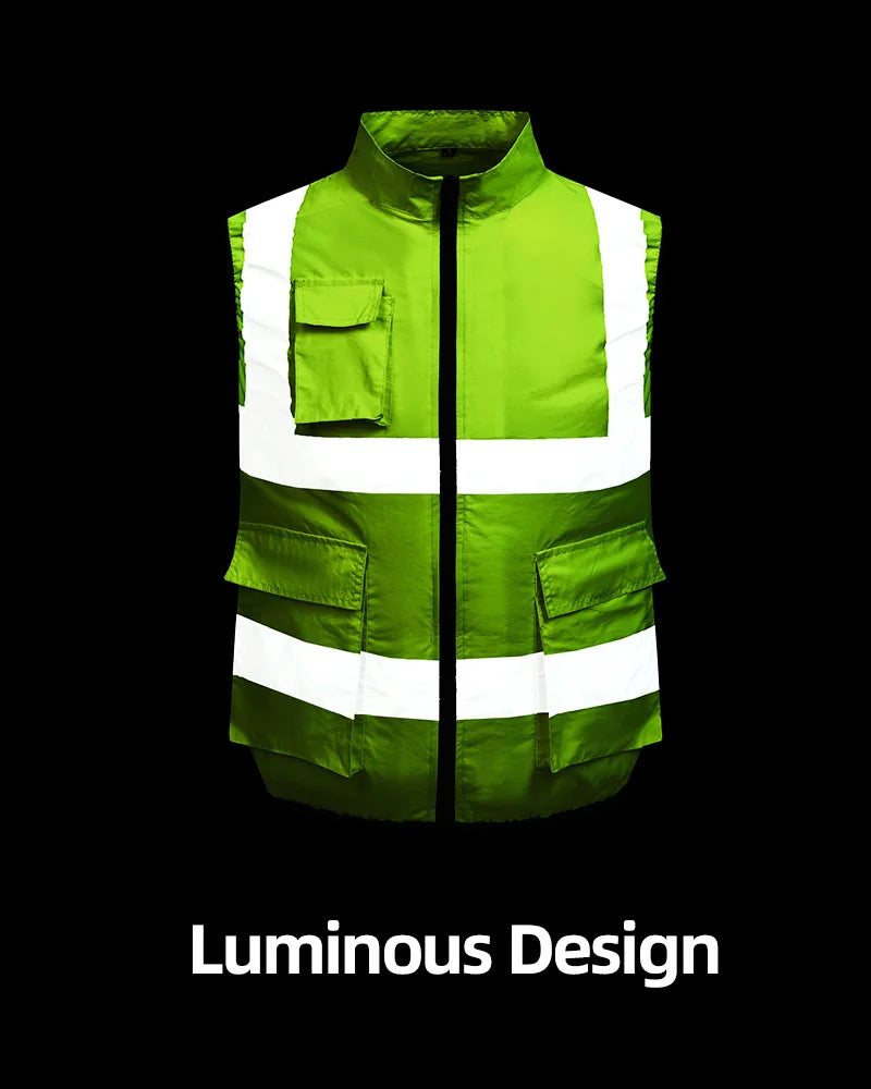 Summer Worker Cooling Vest Men Fan Vest Air Conditioning Clothes Luminous Fan Work Clothes Usb Fan Jacket Body Cooling Clothes