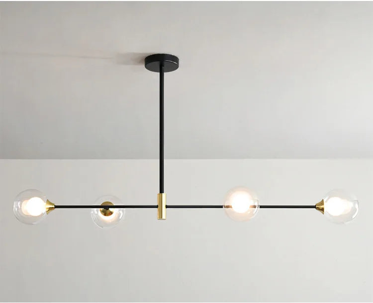 Modern Chandelier for lliving room Minimalist Glass Ball Pendant Lights Home Decoration Dining Room Kitchen Hanging Lamp Bedroom