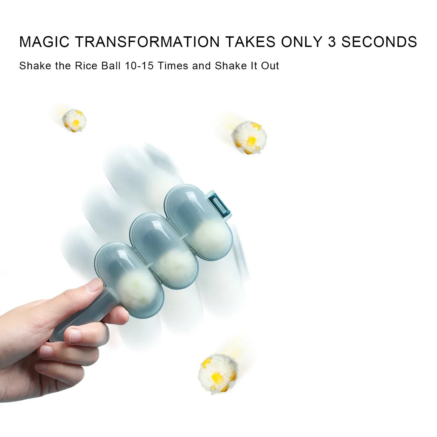 Sushi Rice Ball Mold Shaker Mould DIY Sushi Maker Transparent Cover Spherical Sushi Onigiri Mold Bento Making Mold Kitchen Tools