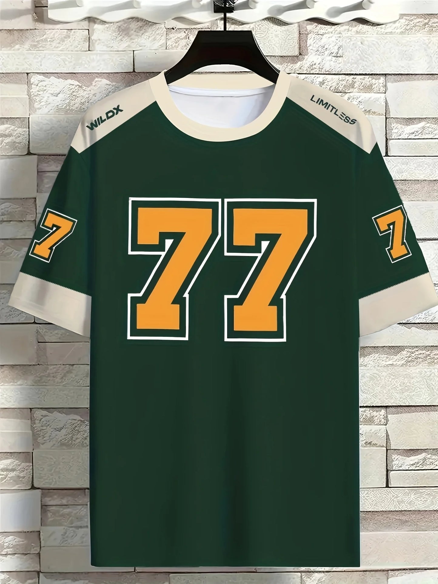 Men's summer fashionable streetwear T-shirt, casual round neck short sleeved top with 3D digital printing pattern, slightly elas
