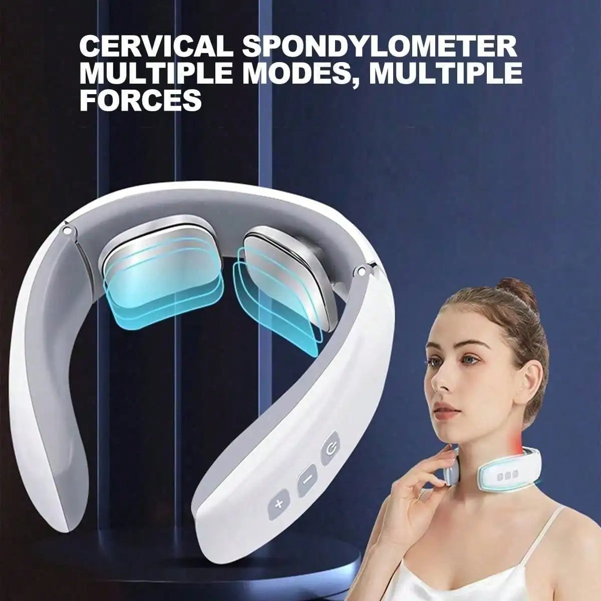 Shoulder And Neck Massager With Heat Compress, Adjustable Massage Modes And Gear Strength - Battery Version (Excluding Battery)