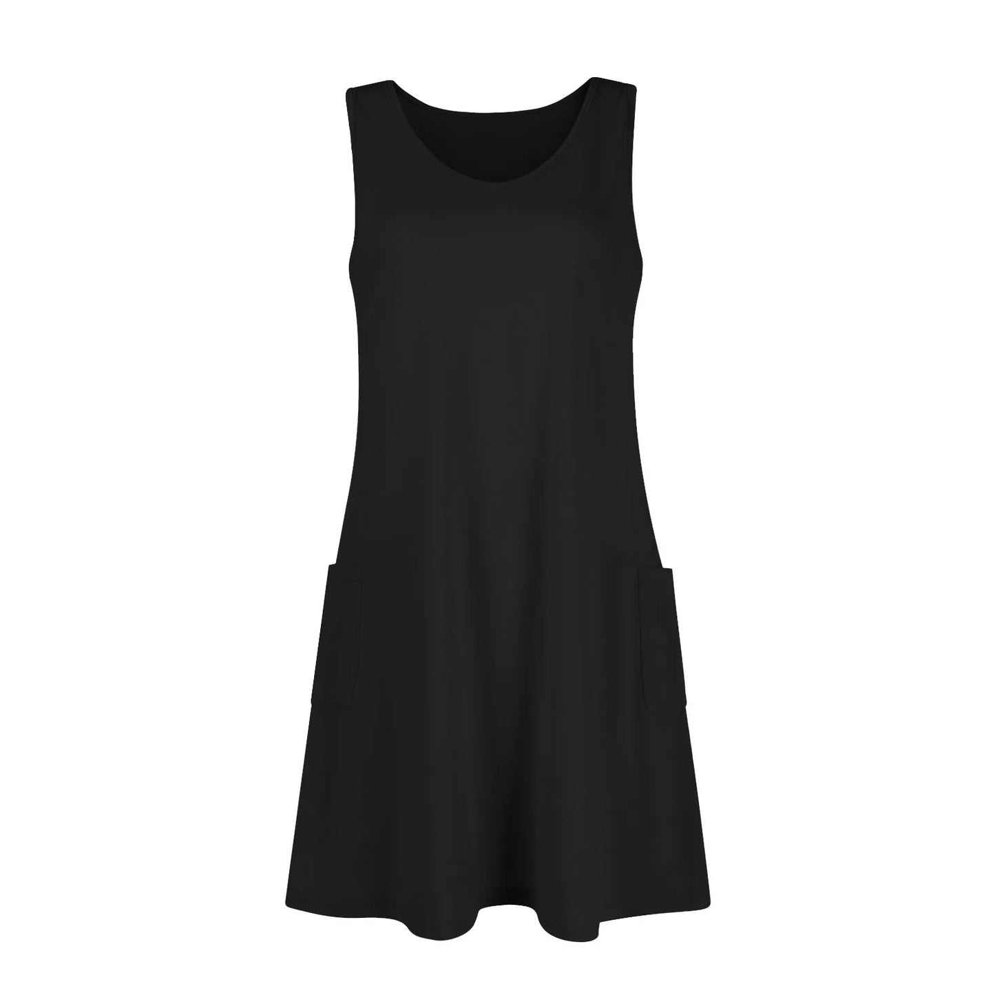Women's Summer Casual Swing T-Shirt Dresses Beach Cover Up With Pockets Plus Size Loose T-shirt Dress vestidos largos