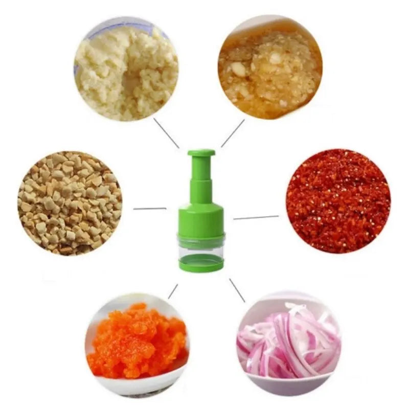 Stainless Steel Onion Chopper Hand Pressure Food Chopper Cutter Slicer Peeler Manual Vegetable Garlic Kitchen Shredder Tool