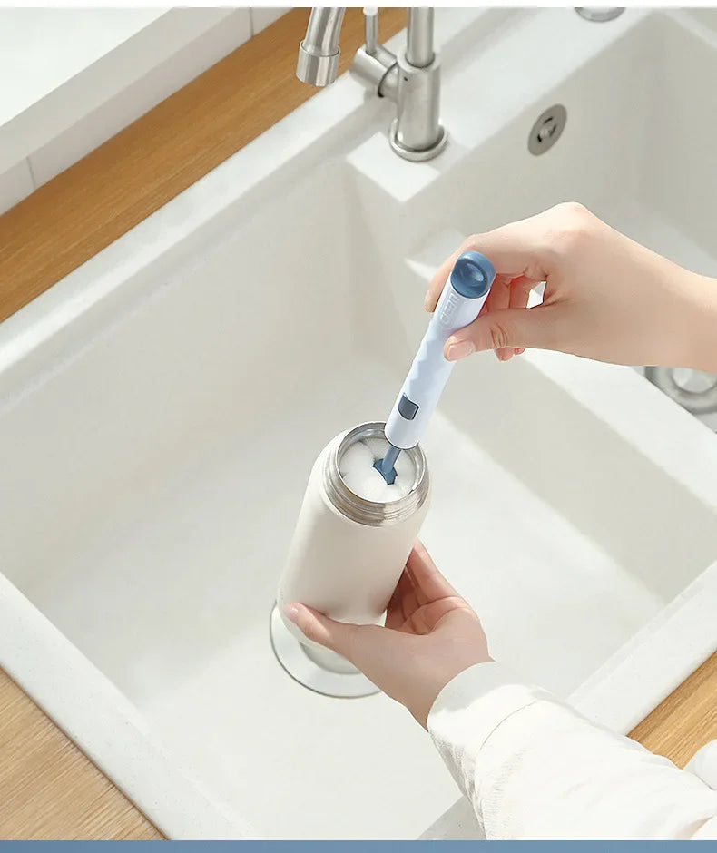 Removable Sponge Baby Cup Bottle Brush Kitchen Cleaning Tool Bottle Cleaning Cleaning Brush  ершик для бутылок