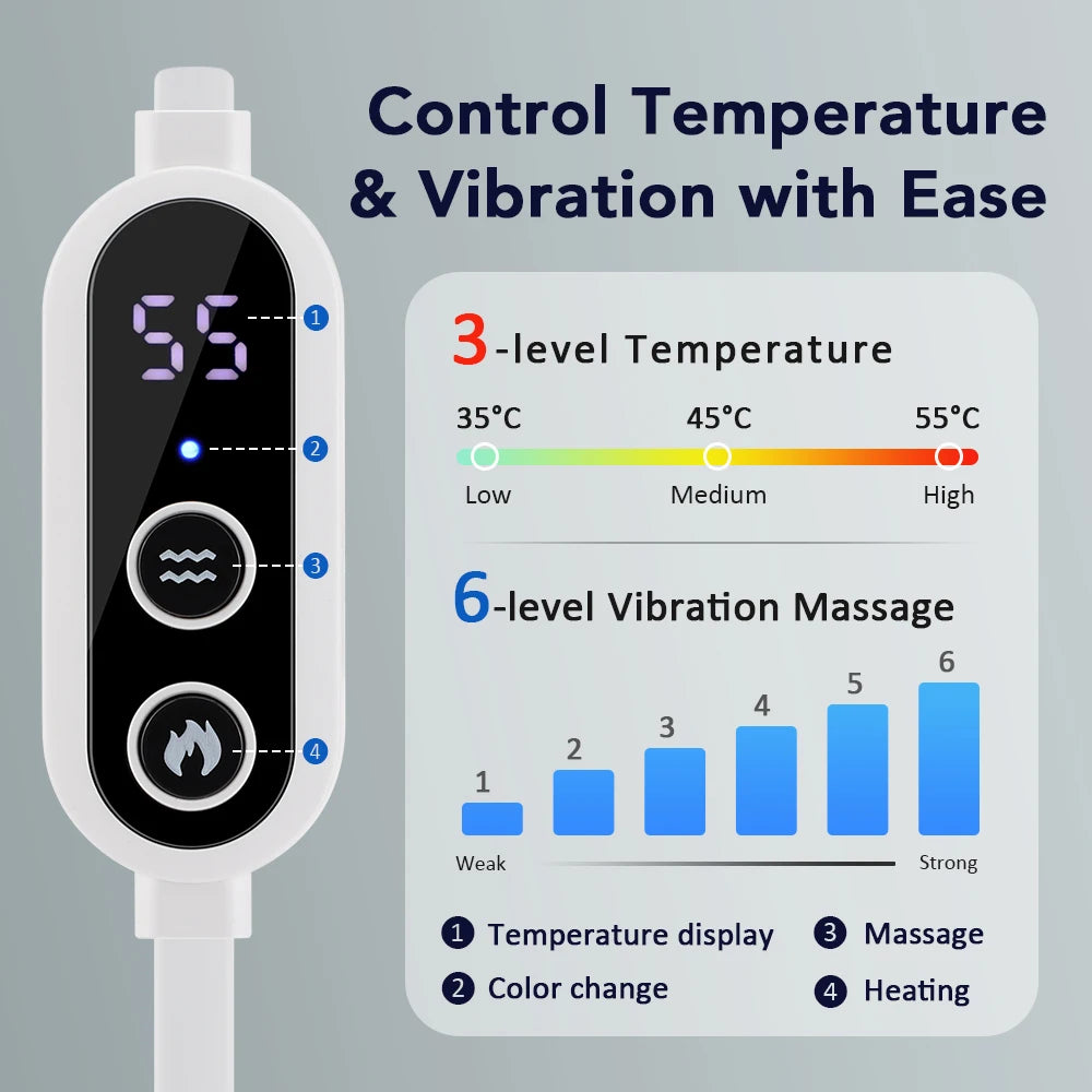 Hot Compress Massage Eye Mask Electric Heated Eye Massager for Relieve Eye Strain Dark Circles Sleeping Mask Eyeshades