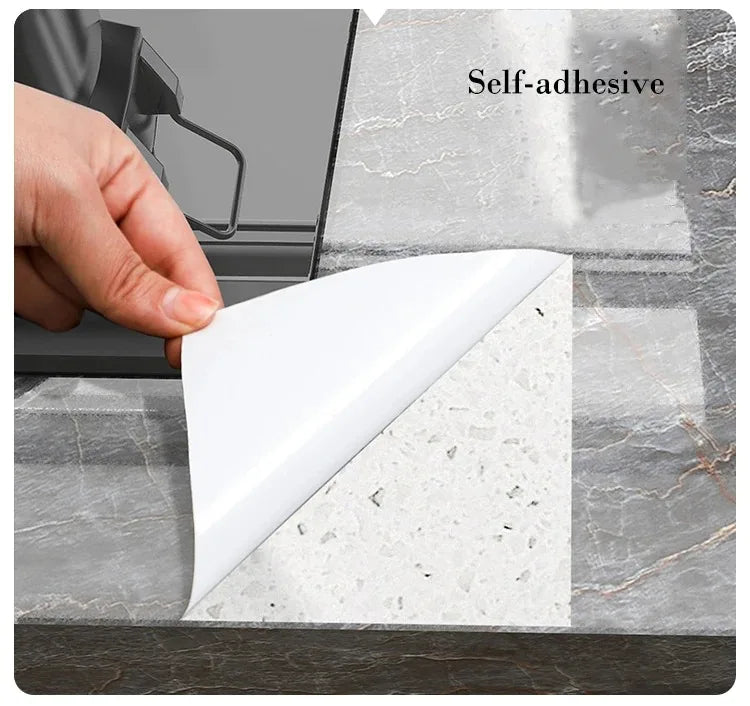 40cm Marble Kitchen Oil-Proof Film Stove Waterproof Moisture-Proof Self-Adhesive Wallpaper Countertop  Renovation Tile Stickers