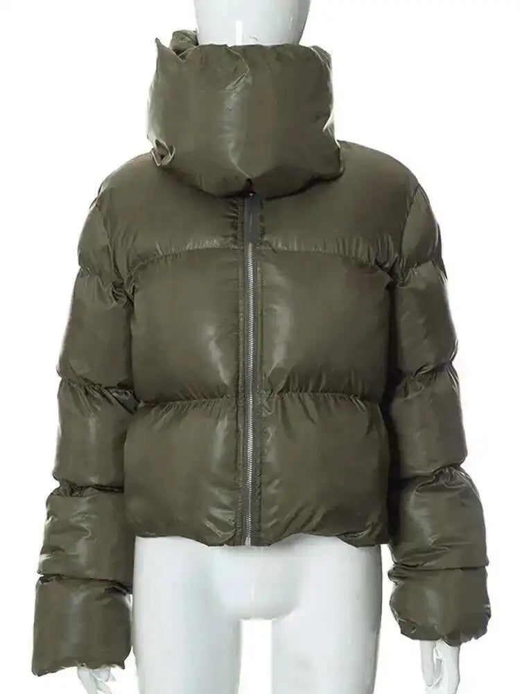 HKSH Autumn Winter New Men Tide Cotton Padded Jacket Scarf Collar Thick Long Sleeve Zipper Bread Chic Trendy RO Style Coat H2840