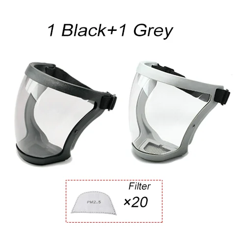 Transparent Security Protection Shield Full Face Shield for Kitchen Tools Oil-splash Proof Moto Cycling Windproof Glasses Mask