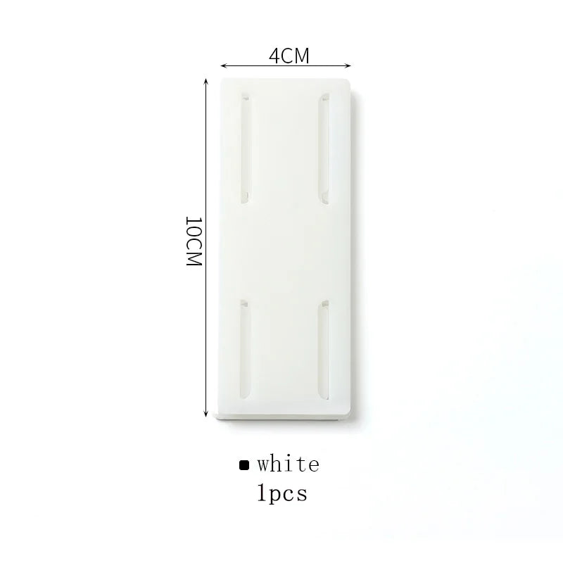 Self-Adhesive Power Socket  Strip Fixator Wall  Mounted Self Adhesive  Punch Free Row Plug Holder for Kitchen Home Office