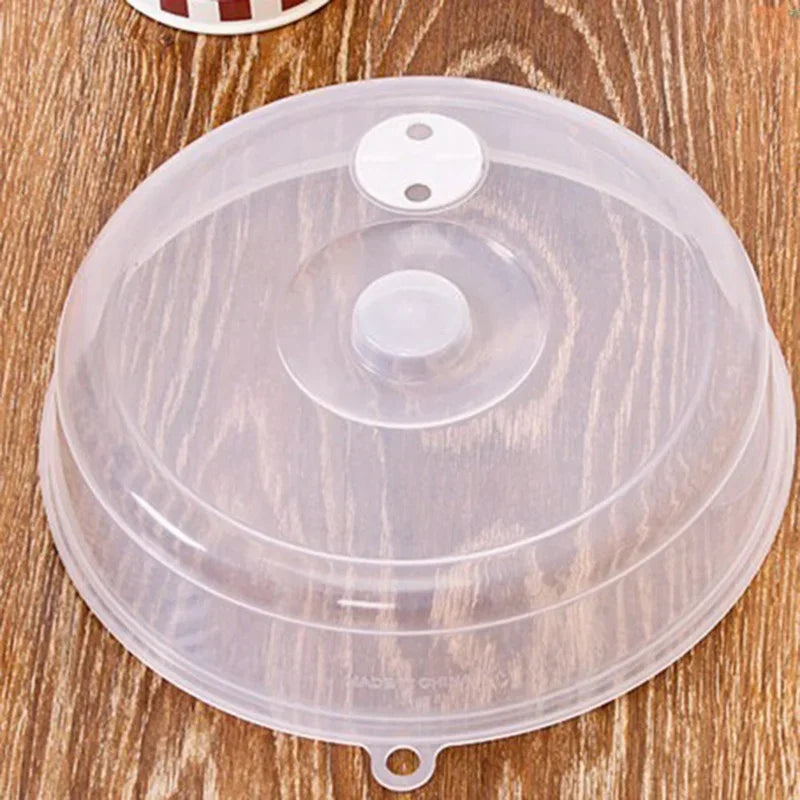 Large Microwave Splatter Cover Lid with Steam Vent Fresh Keeping Kitchen Stackable Sealing Disk Cover Universal Plate Bowl Cover