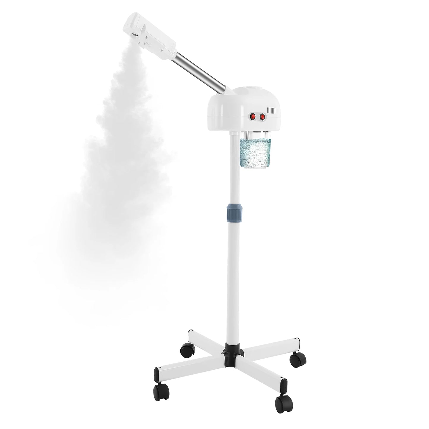750ml Ozone Facial Steamer Height Adjustable Sprayer 360° Rotatable Movable Skin Care Equipment for Salon Beauty Spa White/Black