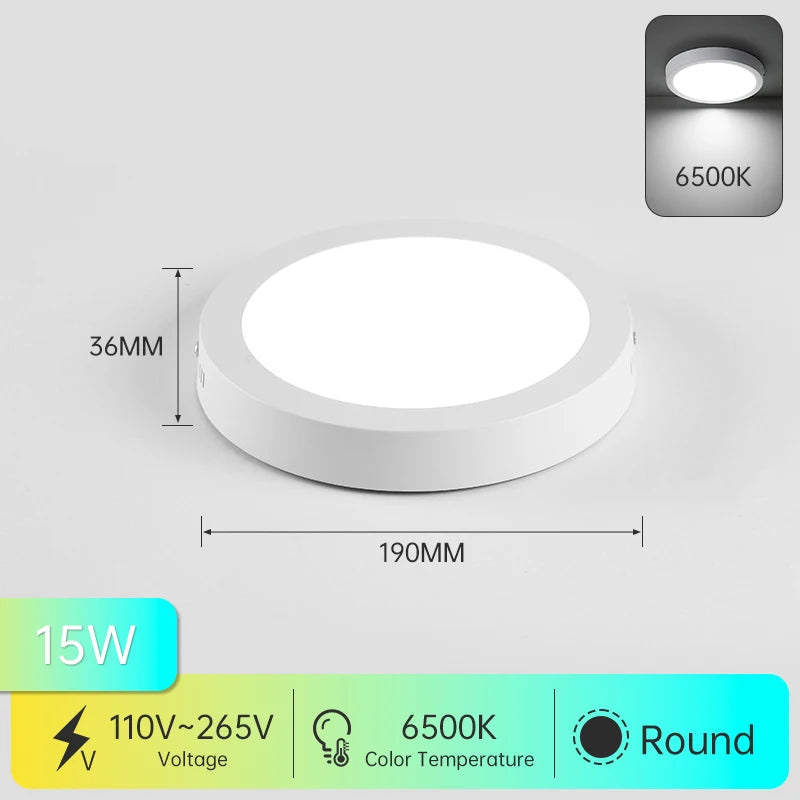 Modern Led Panel Ceiling Lights 110-265V Led Ceiling Lamp for Living Room Bedroom Kitchen LED Lighting Home Decor Led Panel Lamp