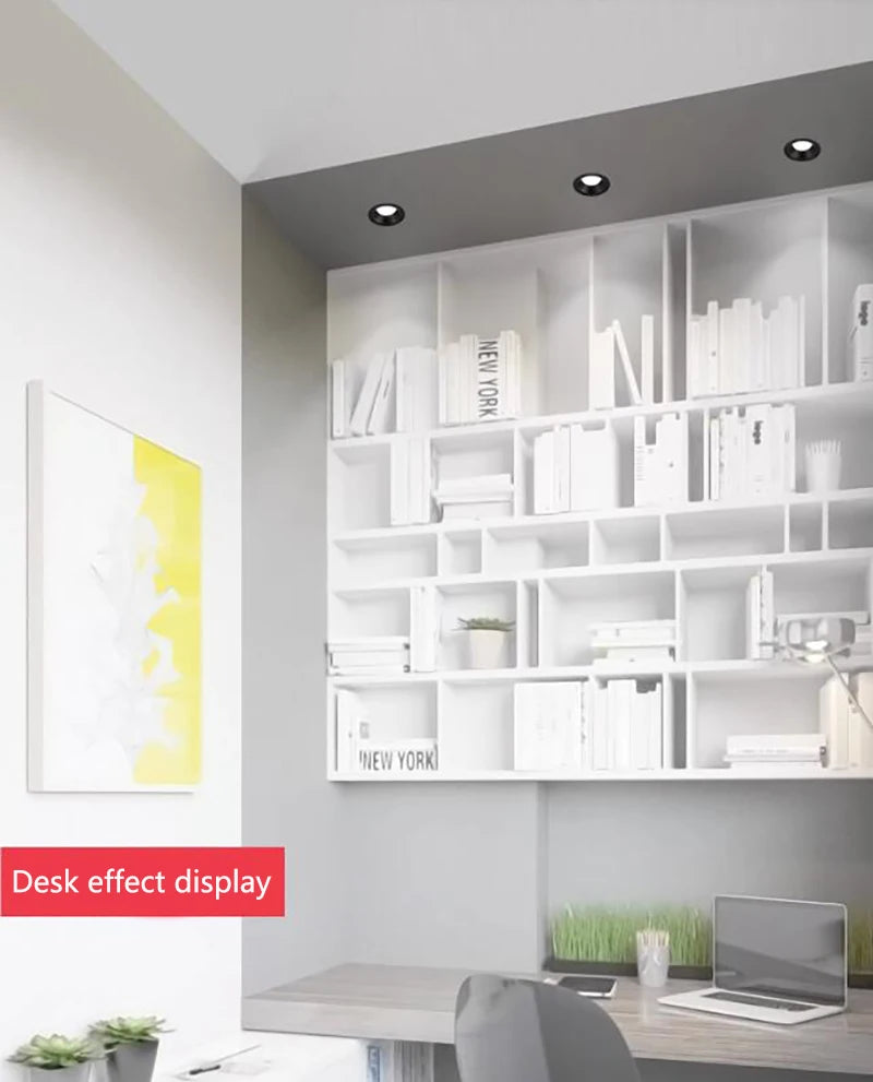 Anti-Corrosion Dimmable LED Downlight 3W 5W Anti-Glare Led Ceiling Lamp LED Spot Lighting Bedroom Kitchen COB Recessed Downlight