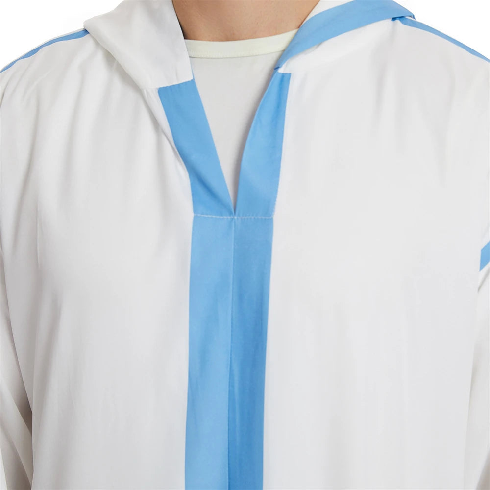 New Islamic Muslim Men Clothing Loose Jubba Thobe Abaya Front Zipper Musulmane Homme Caftan Maxi Robes Pakistan Arabia Dress