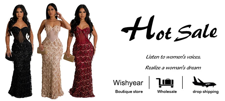 Sexy Spaghetti Strap Backless Bodycon Evening Club Party Dresses for Women Elegant Tassel Sequined Long Dress Birthday Femme