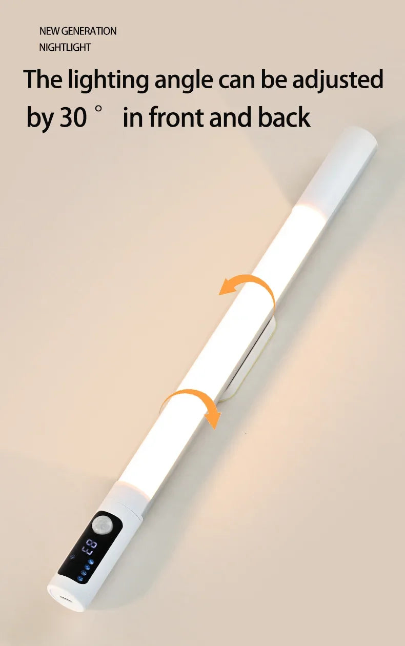 Motion Sensor Light Night Light USB Type C Rechargeable Lights Cabinet Lights For Kitchen Remote control Digital display LED