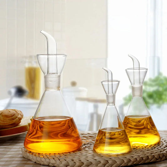 High Borosilicate Glass Oil Pot Household Leak-proof Oil & Vinegar Pots Kitchen Pot Soy Sauce Pot Oil Tank Seasoning Bottle Tool