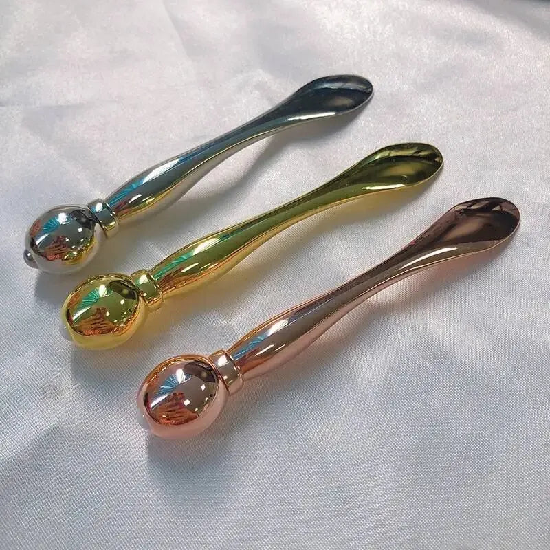 Face Mask Facial Cream Eye Cream Spoon, Dual-purpose Eye Massage Stick, Eye Spatula Spoon Scoop Eye Massager Beauty Tools For W