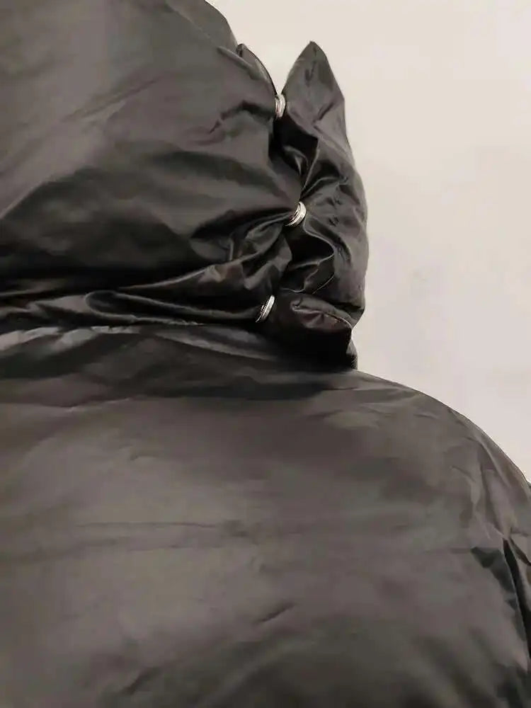 HKSH Autumn Winter New Men Tide Cotton Padded Jacket Scarf Collar Thick Long Sleeve Zipper Bread Chic Trendy RO Style Coat H2840