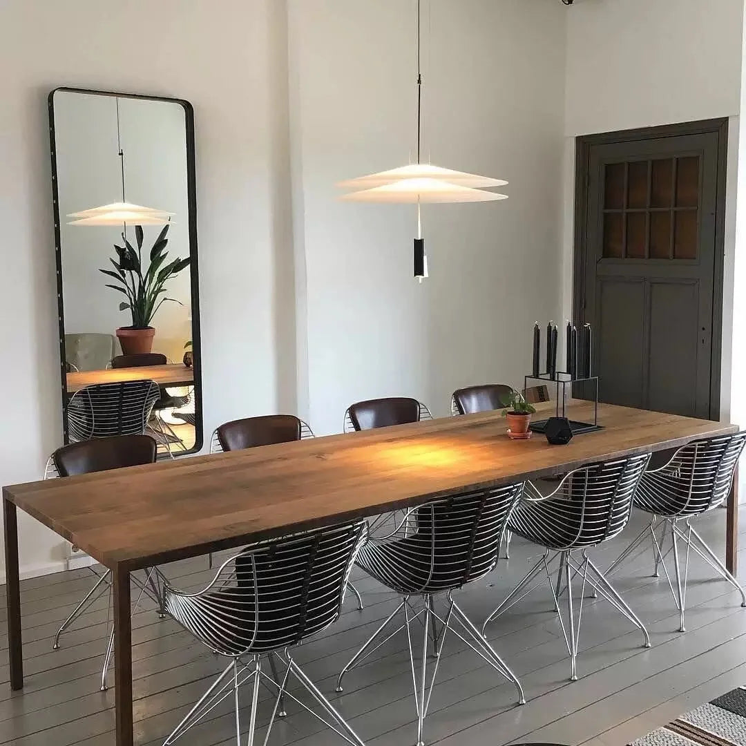 Postmodern LED Pendant Lamp Flying Saucer Indoor Decor Acrylic Chandelier Dining Table Bar Living Room Kitchen UFO Hanging Light