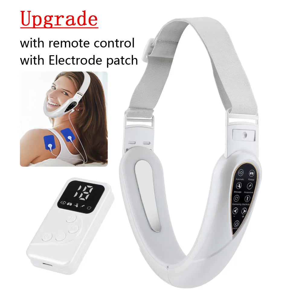 V Face Facial Machine Electric V-Line Up Lift Belt Face Massage LED Face Skin Lifting Firming Beauty Device Double Chin Reducer