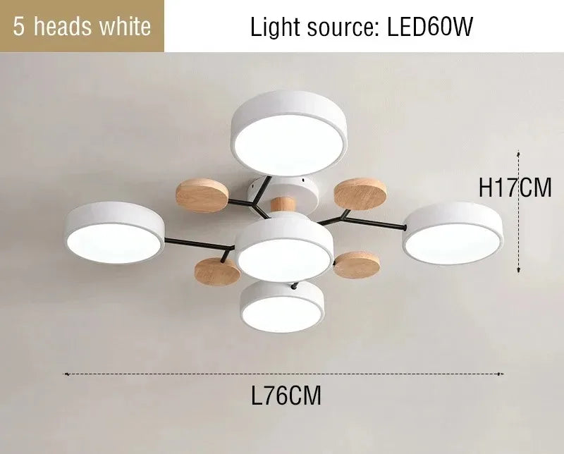 IRALAN Modern Ceiling lamp chandelier lights Macaron color LED Hanging lamps for ceiling lamps for room kitchen living room