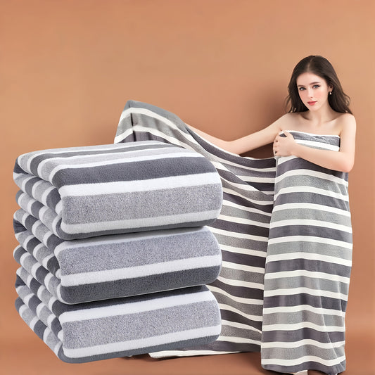 3pcs Extra Large Stars and Stripes Bath Towels, Super Absorbent Coral Fleece, Quick-Dry, Durable, Soft & Trendy for Home, Beach Outdoor Use - Ideal Holiday Gift, Good Quality Bath Towels, Soft Bath Towels, Lightweight Bath Towels, High Quality Bath Towel