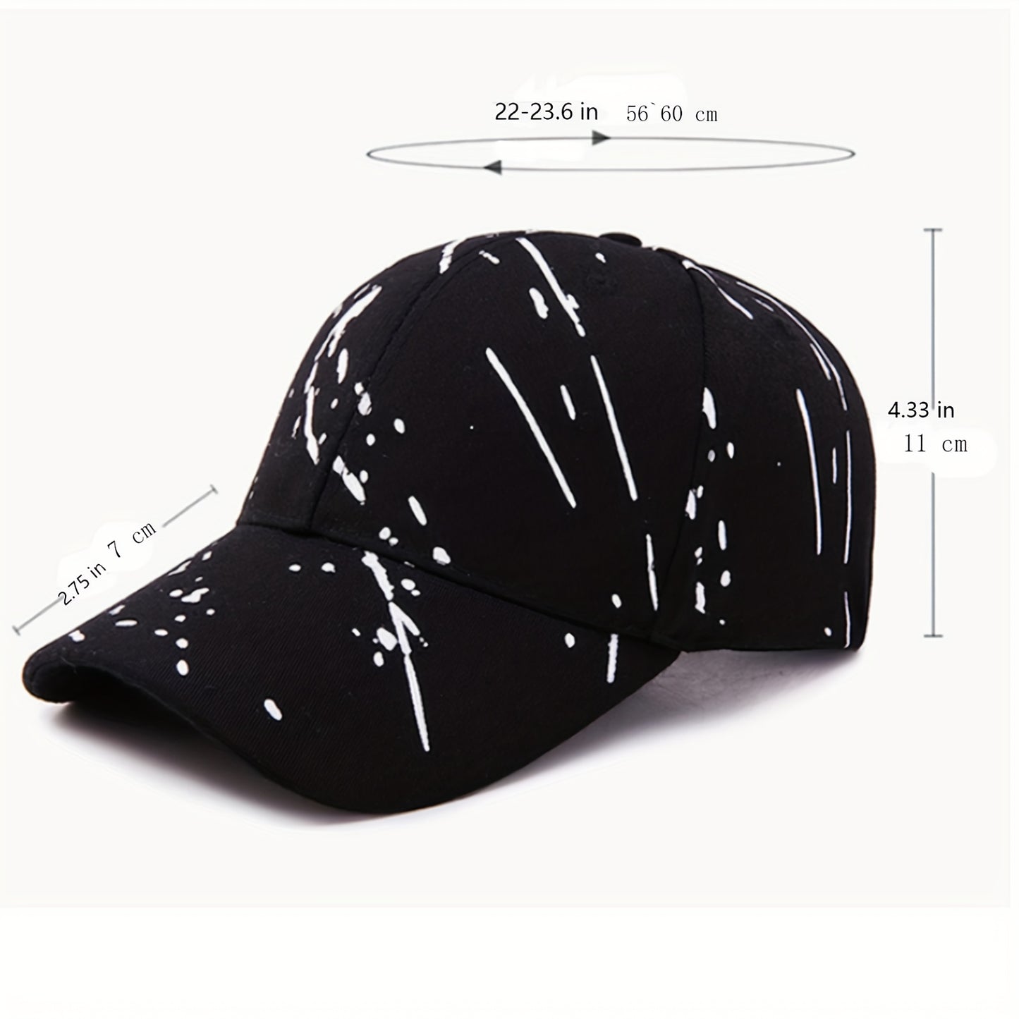 Graffiti Chic Baseball Cap - Trendy Solid Color Hip Hop Style - Unisex Lightweight Couple Sun Hats for Fashion-Forward Men & Women