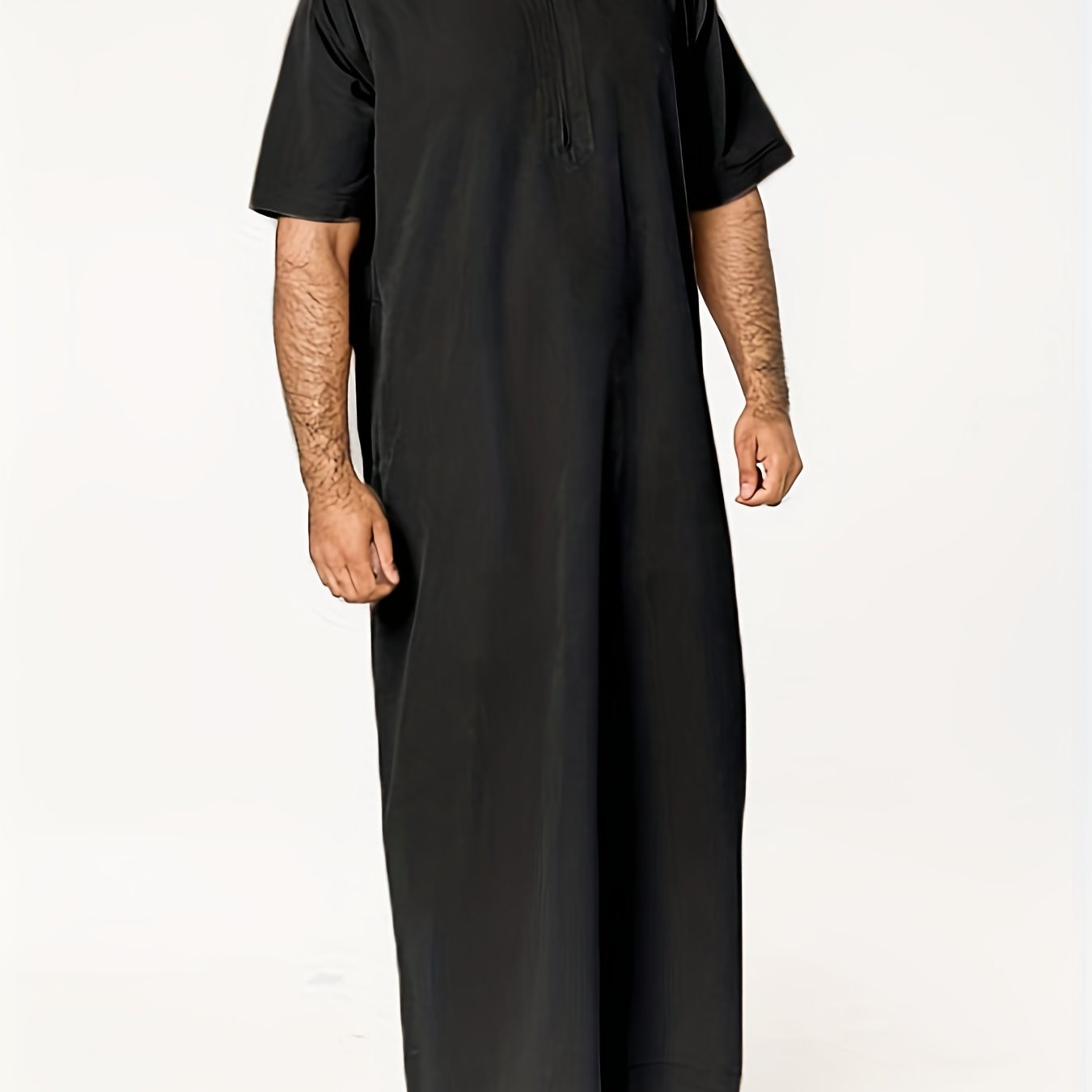 Ramadan Thobe - Exclusively Designed for Men, Long Sleeve Elegant Robe, Traditional Abaya Dress, Comfortable Clothing, Inspired by Saudi Arabic Culture, Jubba and Dishdasha Style, Perfect for Ramadan Celebrations