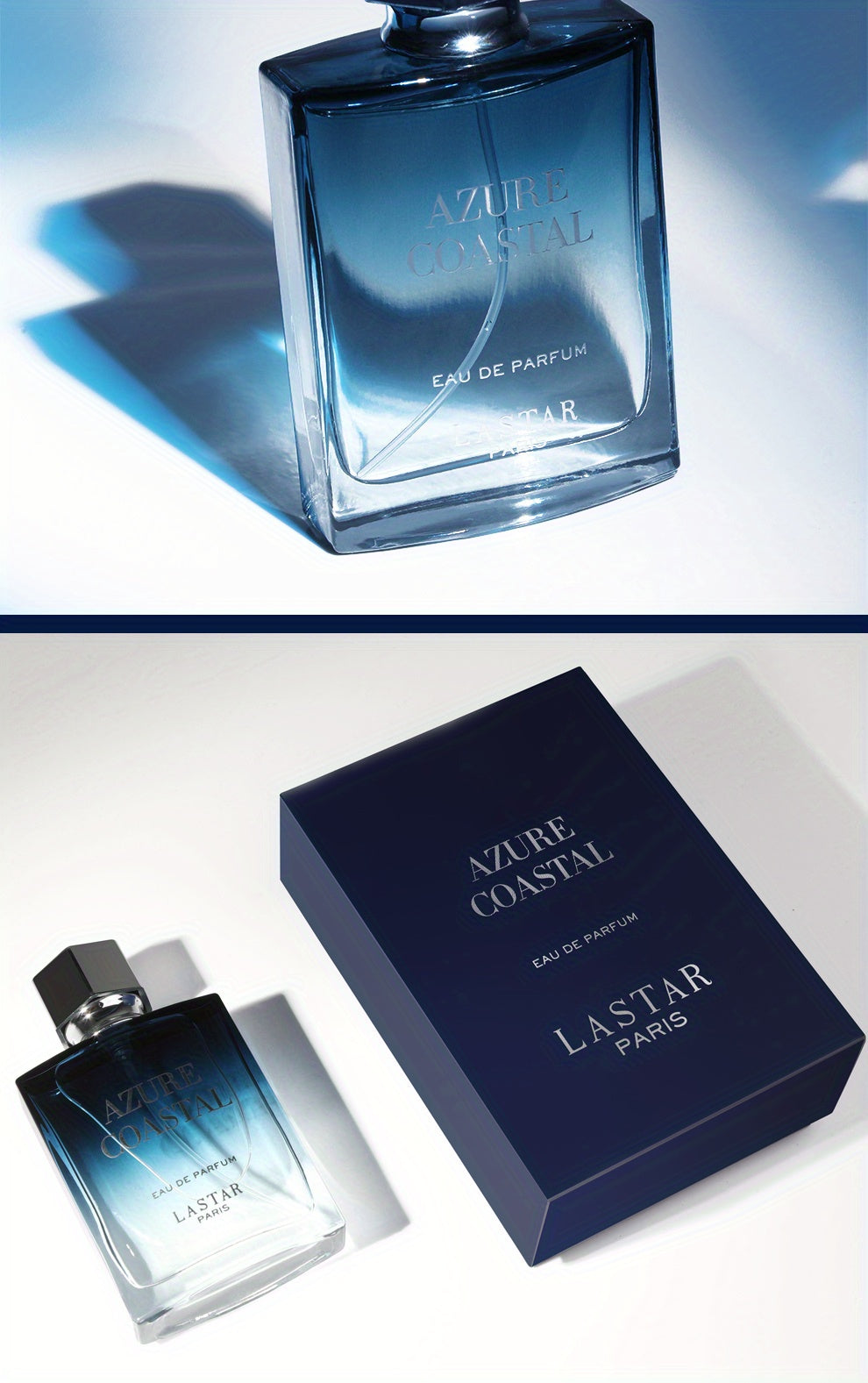 1pc Azure Coastal Cologne Perfume for Men - Long-Lasting, Durable, Gentlemanly Romance Scent with Fresh Aquatic Notes - 50ml/1.7fl.oz