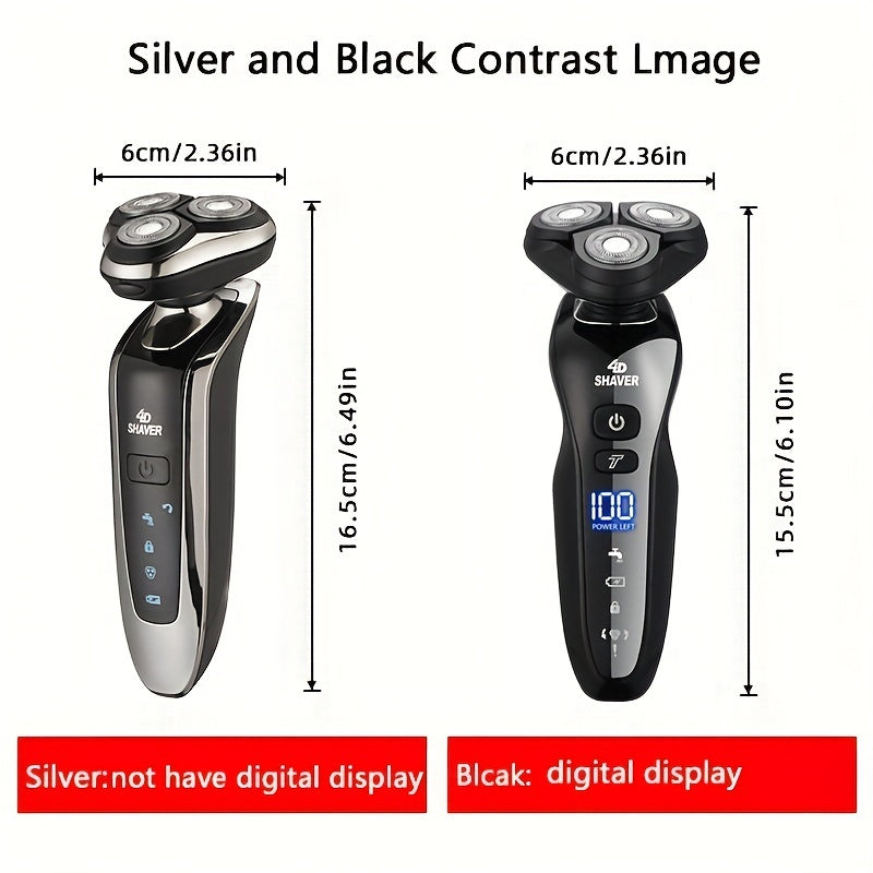 MIGUAN Electric Razor For Men, Dry & Wet 3D Men Electric Shaver Rechargeable Rotary Shaving Machines, Father's Day Gift For Father Dad Men Husband Boyfriend