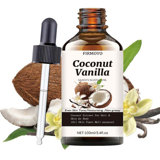 100ml/3.4fl.oz vanilla essential oil, suitable for use in air humidifiers, diffusers, spa treatments, massage, body care, facial care, DIY candle making, etc., providing long-lasting high-quality fragrance
