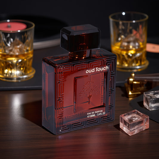 100ml Men's Long-Lasting Aromatic Woody Perfume - Fresh Natural Orange Fruity Scent with Warm Amber & Woody Notes, Luxury Gift Box for Men, Daily & Formal Use, Birthday/Christmas Gift for Men (Liquid Cologne, 5-15% Concentration, -Based Formula, Long-Las