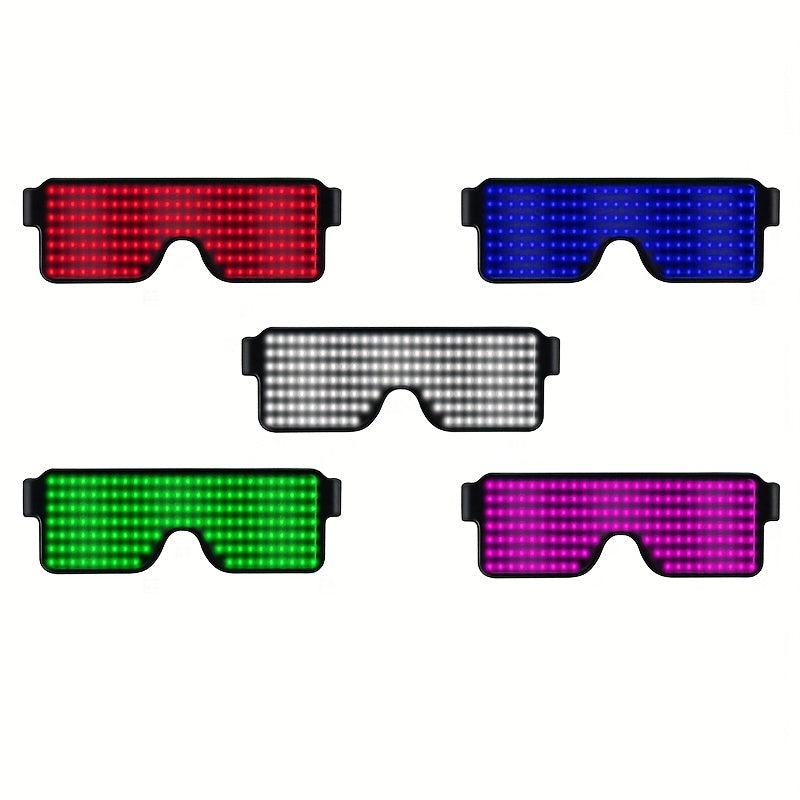1pc LED Light-Up Glasses 10 Dynamic Patterns Bar Disco Christmas Party Atmosphere Decorative Glasses