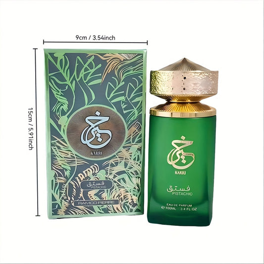 Luxury Green Perfume for Women & Men - Long-Lasting Oriental & Fruity Scent in Elegant Green & Golden Bottle with Golden Cap | 5-15% High Concentration, Formaldehyde-Free, Formaldehyde-reduced, Ideal for Valentine's Day, Birthday, Anniversary Gifts | Lux