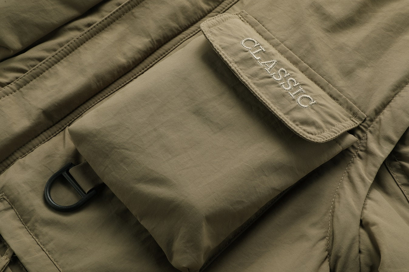 WarmthMax Cargo Jacket for Men - Fleece Lined, Removable Hood, Military Style, Water Resistant, Breathable, and Adjustable Fit for Outdoor Activities