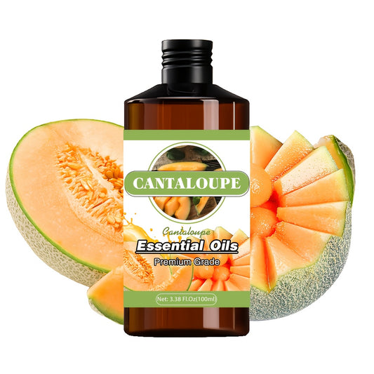 100ml Cantaloupe Essential Oil - Hypoallergenic, Moisturizing, Unisex, All Skin Types | Ideal for Yoga, Meditation, Massage, Diffuser, Humidifier | Premium Grade, Natural Fragrance Oil